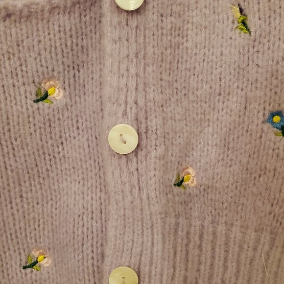 English Factory Floral Embroidered Sweater Set - Picture 4 of 6